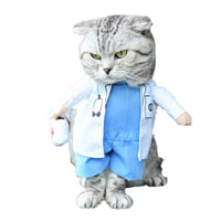 HKM-5406141 Festive Pet Costumes - Pirate, Police, and Santa Outfits with Adjustable Accessories