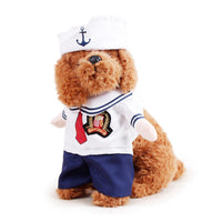 HKM-5406141 Festive Pet Costumes - Pirate, Police, and Santa Outfits with Adjustable Accessories