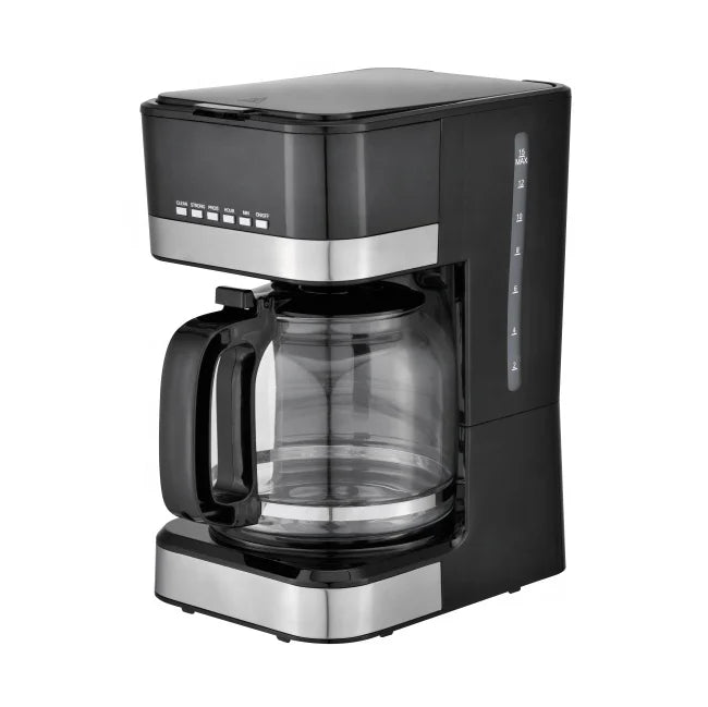 HKM-540627 Digital Stainless Steel Filter Drip Coffee Maker with LCD Display