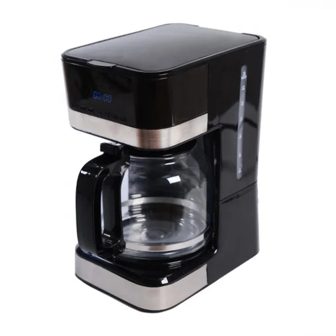 HKM-540627 Digital Stainless Steel Filter Drip Coffee Maker with LCD Display