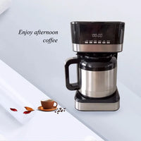 HKM-540627 Digital Stainless Steel Filter Drip Coffee Maker with LCD Display