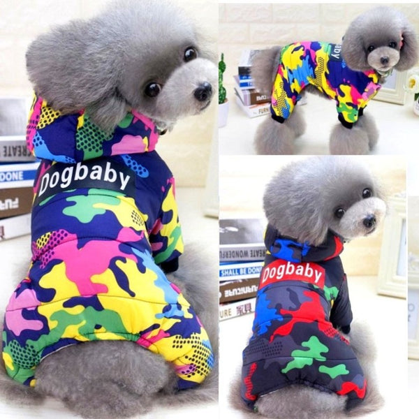 HKM-5406397 Winter-Ready Thick Cotton Padded Dog Overall for All Breeds