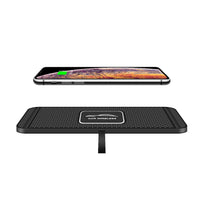 HKM-540755 Wireless Charging Car Anti-Skid Pad for Smartphones - 5W/7.5W/10W Output, Silicone, Compact Design