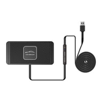 HKM-540755 Wireless Charging Car Anti-Skid Pad for Smartphones - 5W/7.5W/10W Output, Silicone, Compact Design