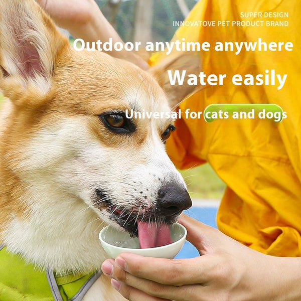 HKM-5407805 Portable Outdoor Drinking Water Cup for Dogs ¨C Silicone, Available in Multiple Colors and Sizes