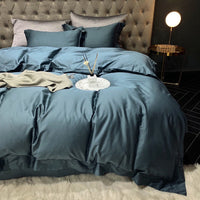 HKM-540819 Pure Cotton Quilted Bed Sheet Set - Solid Color Bedding for 1.5m and 1.8m Beds, Personalized Design
