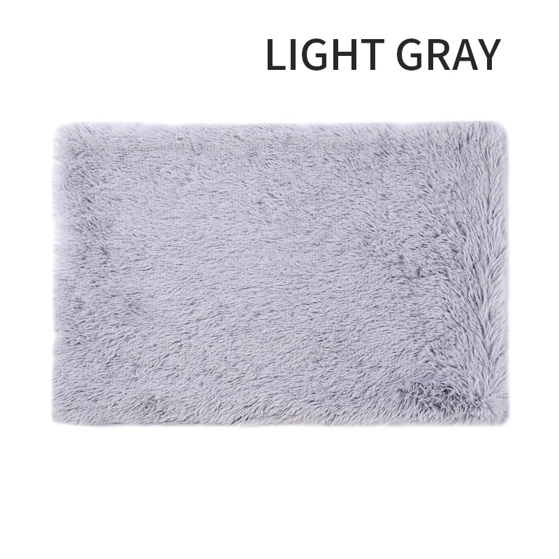 HKM-5409213 Ultra Soft Washable Dog Bed with Non-Slip Bottom and Matching Cover - Fluffy Mat for Small to Large Dogs