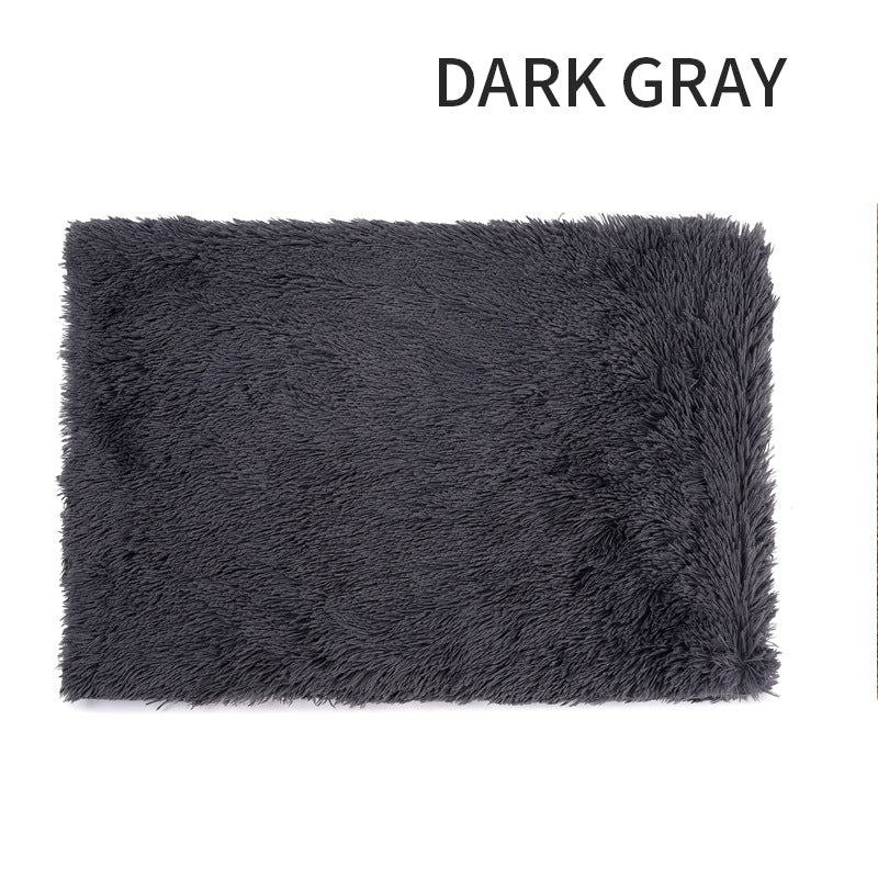 HKM-5409213 Ultra Soft Washable Dog Bed with Non-Slip Bottom and Matching Cover - Fluffy Mat for Small to Large Dogs