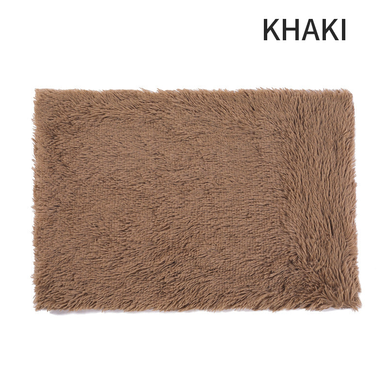 HKM-5409213 Ultra Soft Washable Dog Bed with Non-Slip Bottom and Matching Cover - Fluffy Mat for Small to Large Dogs
