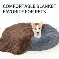 HKM-5409213 Ultra Soft Washable Dog Bed with Non-Slip Bottom and Matching Cover - Fluffy Mat for Small to Large Dogs