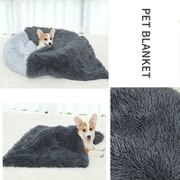 HKM-5409213 Ultra Soft Washable Dog Bed with Non-Slip Bottom and Matching Cover - Fluffy Mat for Small to Large Dogs