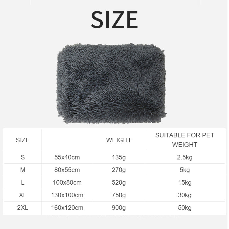 HKM-5409213 Ultra Soft Washable Dog Bed with Non-Slip Bottom and Matching Cover - Fluffy Mat for Small to Large Dogs