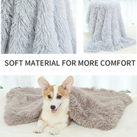 HKM-5409213 Ultra Soft Washable Dog Bed with Non-Slip Bottom and Matching Cover - Fluffy Mat for Small to Large Dogs