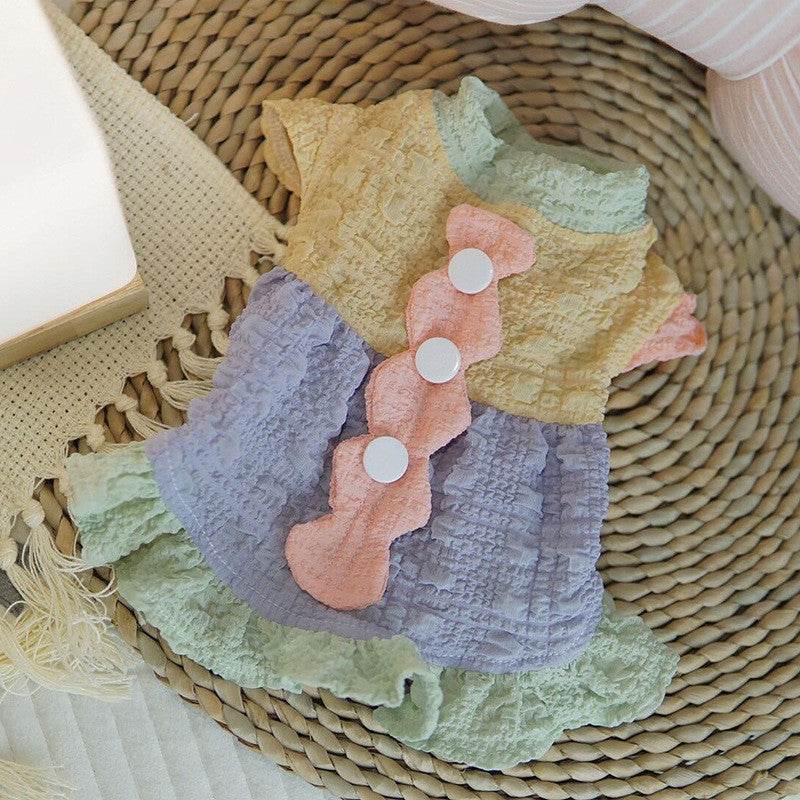 HKM-5409341 Korean Style Breathable Pet Dress for Sun Protection - Various Sizes Available