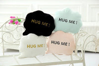 HKM-541011 Creative Dialog 4 Color Short Plush Pillow - 40cm Height with PP Cotton Filling