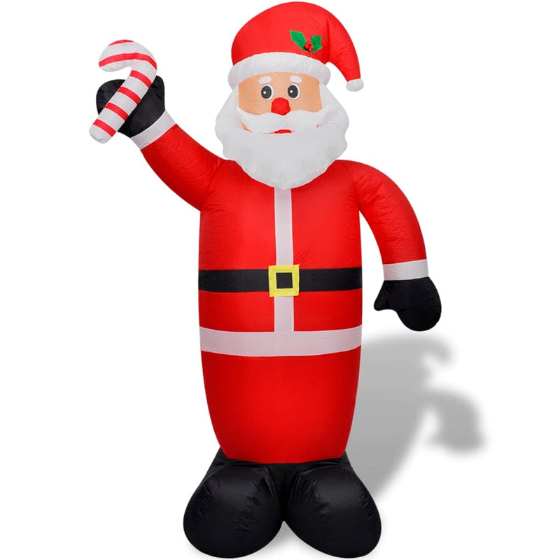 HKM-541011 Inflatable Santa Claus Decoration - 240 cm Height with LED Lights and Air Pump for Christmas Display