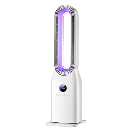 HKM-541075 Bladeless 2000W Electric Fan Heater with Night Light for Home Office Use