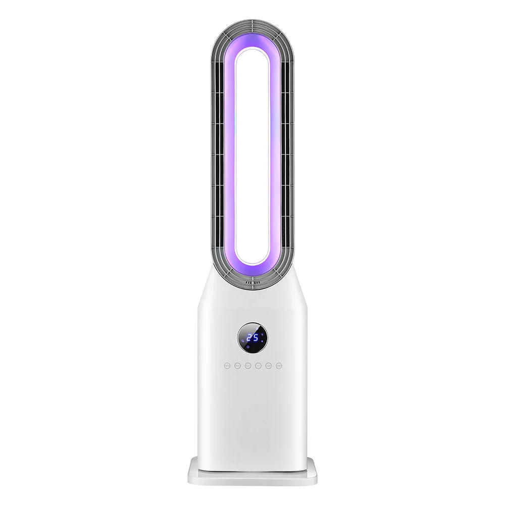 HKM-541075 Bladeless 2000W Electric Fan Heater with Night Light for Home Office Use