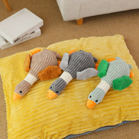 HKM-541075 Plush Sound Toy for Dogs - Stress Relief & Bite Resistant Geese Design