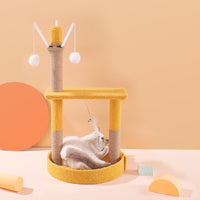 HKM-5411005 Climbing Frame with Nest - Plush Fish Design, Double Layer & Single Platform, 40*26*27cm