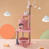 HKM-5411005 Climbing Frame with Nest - Plush Fish Design, Double Layer & Single Platform, 40*26*27cm