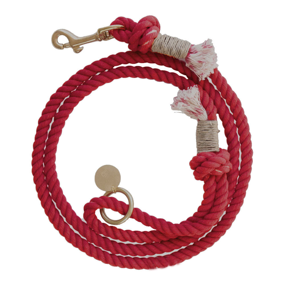 HKM-5411517 Hand Woven Cotton Dog Traction Rope - 12mm Thick, 150cm Long