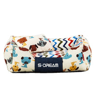 HKM-5411773 Removable and Washable Large Dog Bed with Small Pillow - Cozy Winter Pet Nest