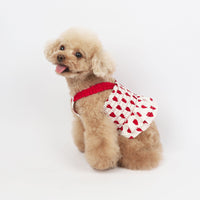 HKM-5412285 Korean Style Blue and Red Love Sling Dog Clothes in Cotton for All Sizes