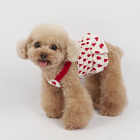 HKM-5412285 Korean Style Blue and Red Love Sling Dog Clothes in Cotton for All Sizes