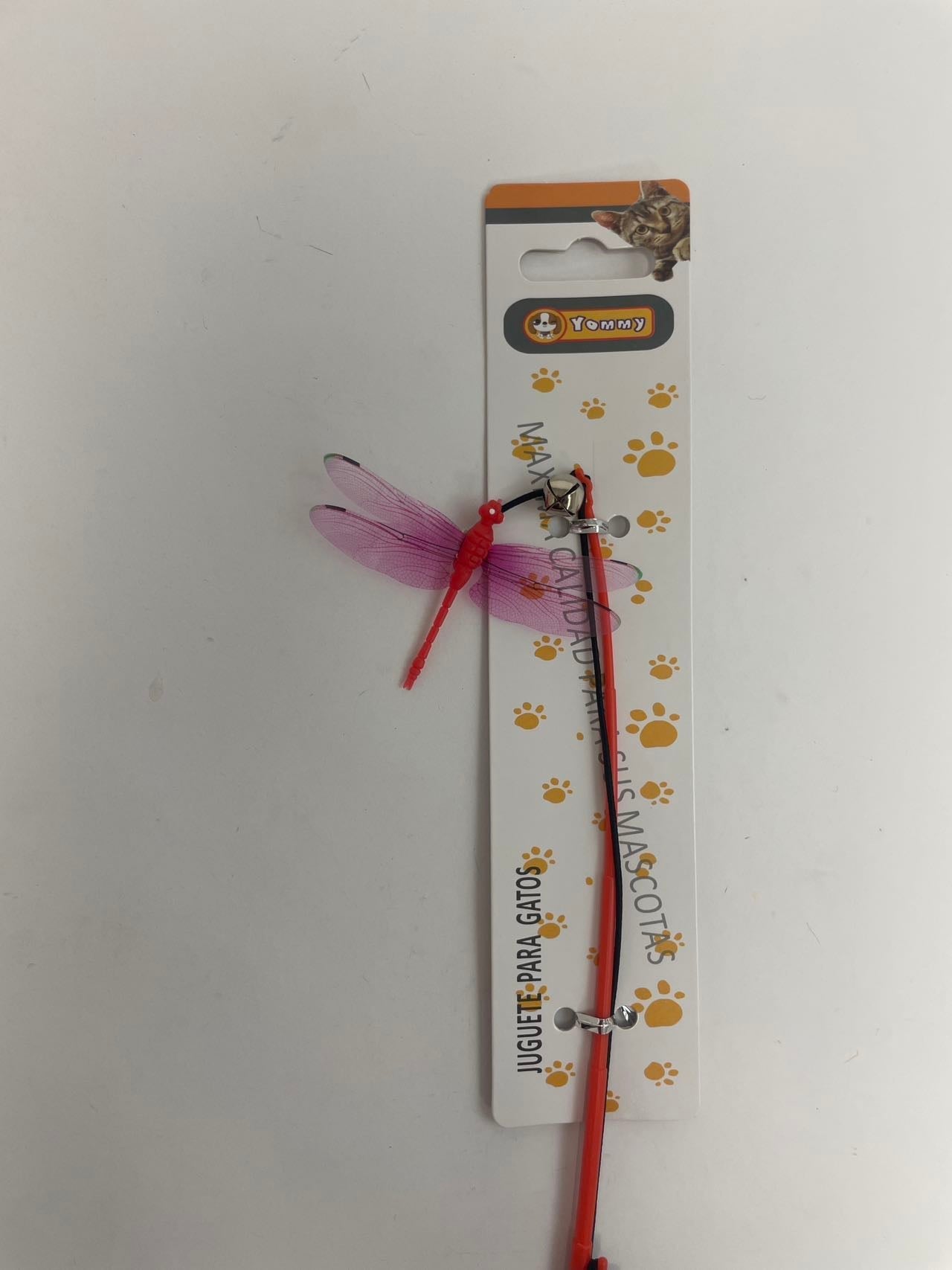 HKM-5412541 Small Dragonfly Cat Teaser Wand for Interactive Play and Exercise