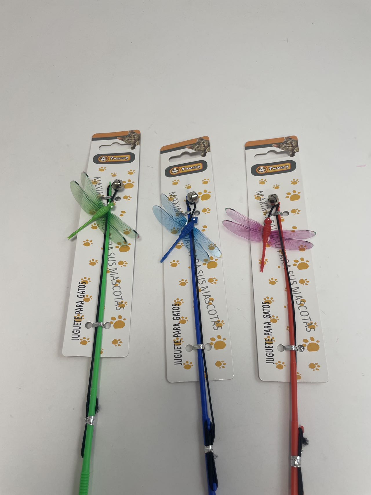 HKM-5412541 Small Dragonfly Cat Teaser Wand for Interactive Play and Exercise