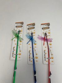 HKM-5412541 Small Dragonfly Cat Teaser Wand for Interactive Play and Exercise