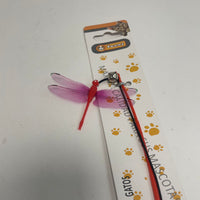 HKM-5412541 Small Dragonfly Cat Teaser Wand for Interactive Play and Exercise