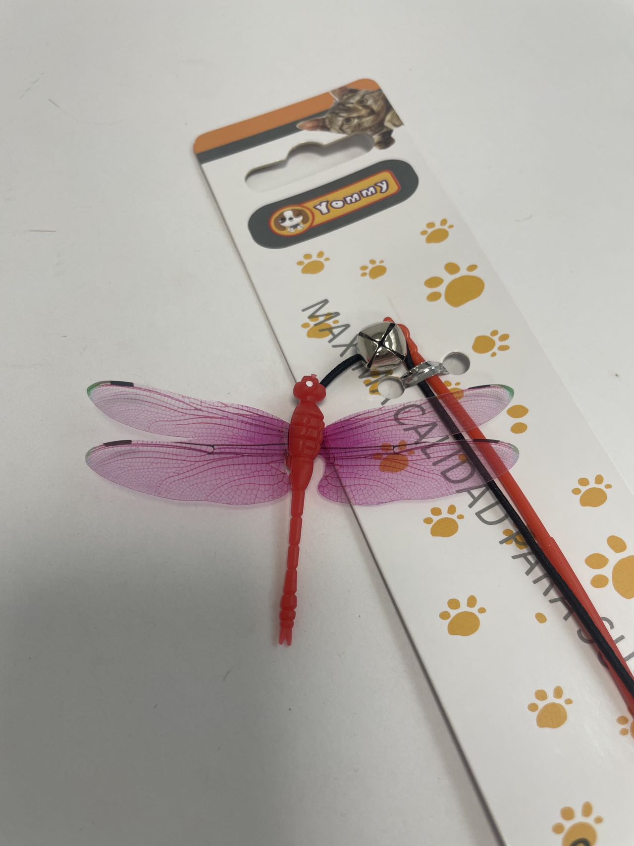 HKM-5412541 Small Dragonfly Cat Teaser Wand for Interactive Play and Exercise