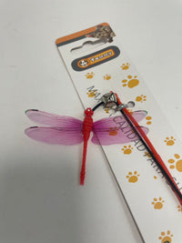 HKM-5412541 Small Dragonfly Cat Teaser Wand for Interactive Play and Exercise
