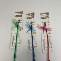 HKM-5412541 Small Dragonfly Cat Teaser Wand for Interactive Play and Exercise