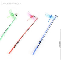 HKM-5412541 Small Dragonfly Cat Teaser Wand for Interactive Play and Exercise