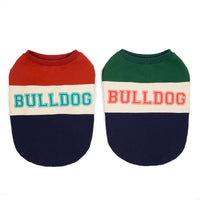 HKM-5412797 Cotton Pet Sweater for Autumn and Winter in Green and Wine Red