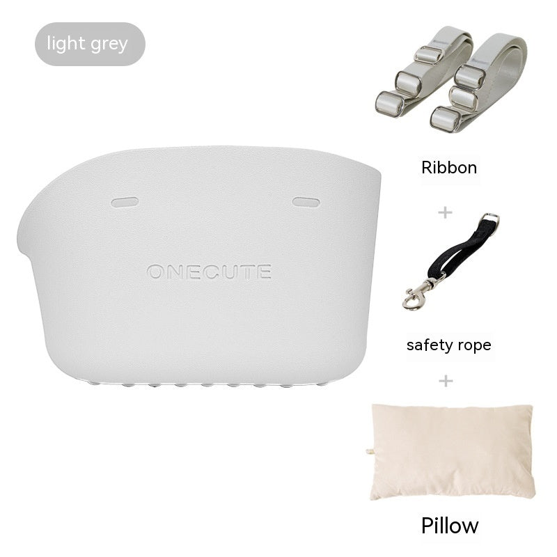 HKM-5413949 Portable One-Shoulder Pet Carrier Bag with Pillow and Warm Cover in Twilight White and Dark Green