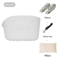 HKM-5413949 Portable One-Shoulder Pet Carrier Bag with Pillow and Warm Cover in Twilight White and Dark Green