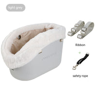 HKM-5413949 Portable One-Shoulder Pet Carrier Bag with Pillow and Warm Cover in Twilight White and Dark Green