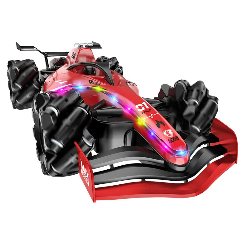 HKM-541459 F1 Remote Control Racing Car with Drift Stunt Spray for Kids - 2.4G Electric RC Karting