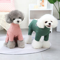HKM-5415869 Warm and Cozy Winter Teddy Coat for Small Dogs with Adjustable Belly Protector and Reflective Safety Features