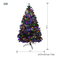 HKM-541651 7ft Mini Premium Christmas Tree with 450 Multicolor LED Lights and 11-Function Control, Made of PET Paper
