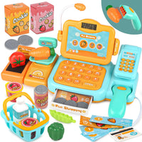 HKM-541715 Kids Cash Register Play Set with Scanner – Fun Supermarket Simulation Toy for Ages 2 to 13