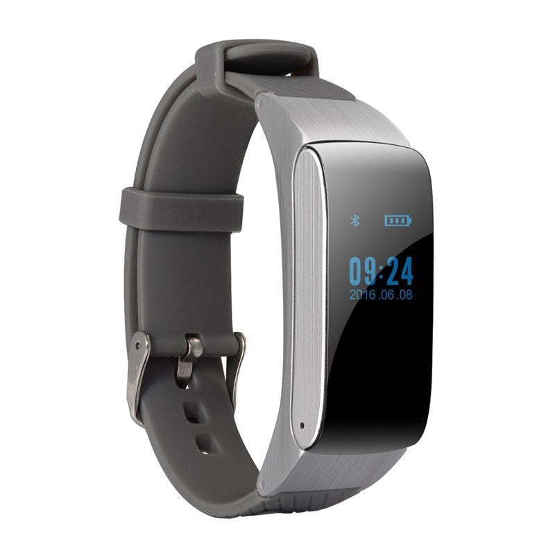HKM-541715 Smart Bracelet with Bluetooth Headset, Touch Screen, Health Monitoring, and Step Tracking