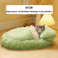 HKM-5417533 Cozy Anti-Slip Pet Nest Bed for Small Dogs and Cats - Perfect for Winter Comfort