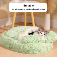HKM-5417533 Cozy Anti-Slip Pet Nest Bed for Small Dogs and Cats - Perfect for Winter Comfort