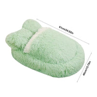 HKM-5417533 Cozy Anti-Slip Pet Nest Bed for Small Dogs and Cats - Perfect for Winter Comfort