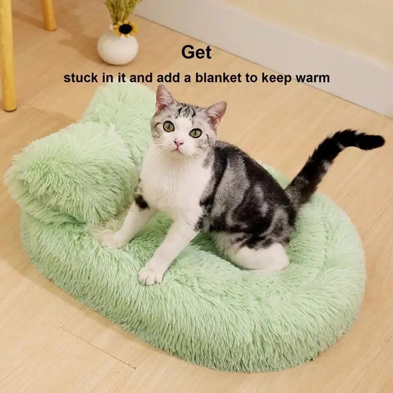 HKM-5417533 Cozy Anti-Slip Pet Nest Bed for Small Dogs and Cats - Perfect for Winter Comfort